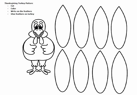 Turkey Feather Template Pattern Printable Best Of Print Out This Turkey Pattern Worksheet to Cut and Glue