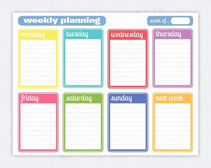 Two Week Calendar Template New Best 25 Weekly Calendar Template Ideas On Pinterest