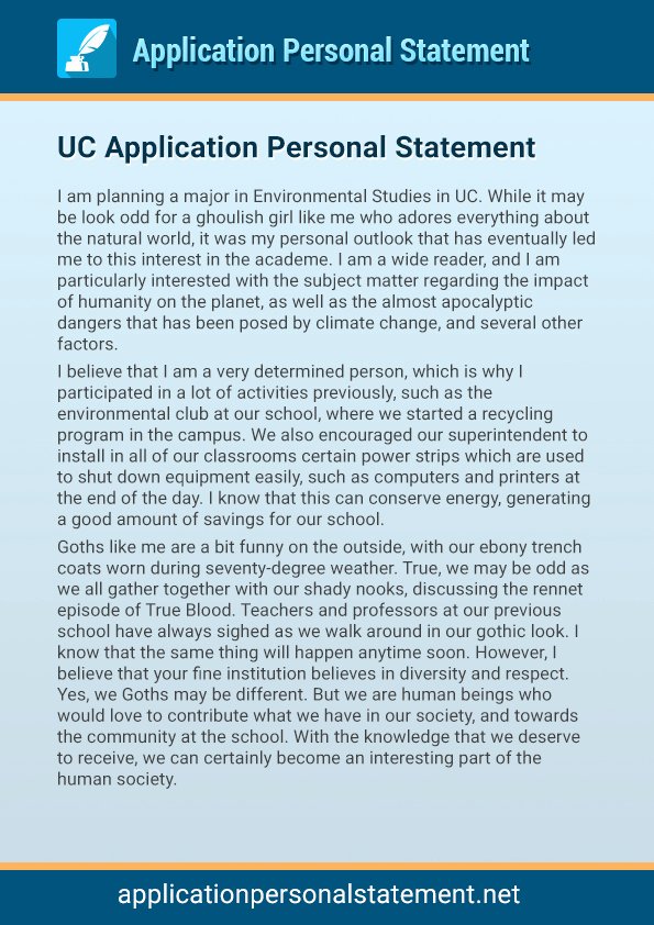 Uc Application Personal Statements Unique Uc Professional Application Personal Statement