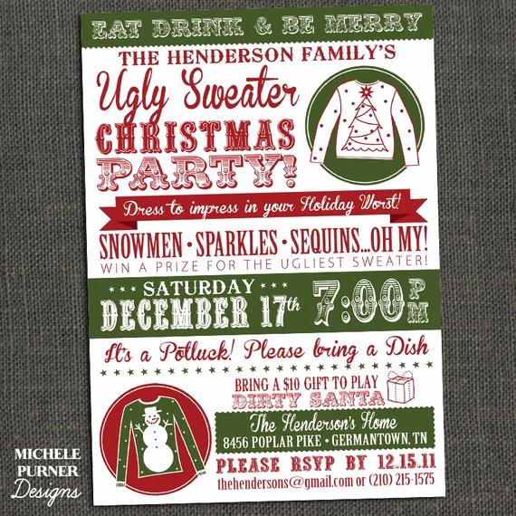 Ugly Sweater Invitation Template Free Beautiful Items Similar to Ugly Sweater Christmas Party Invitation