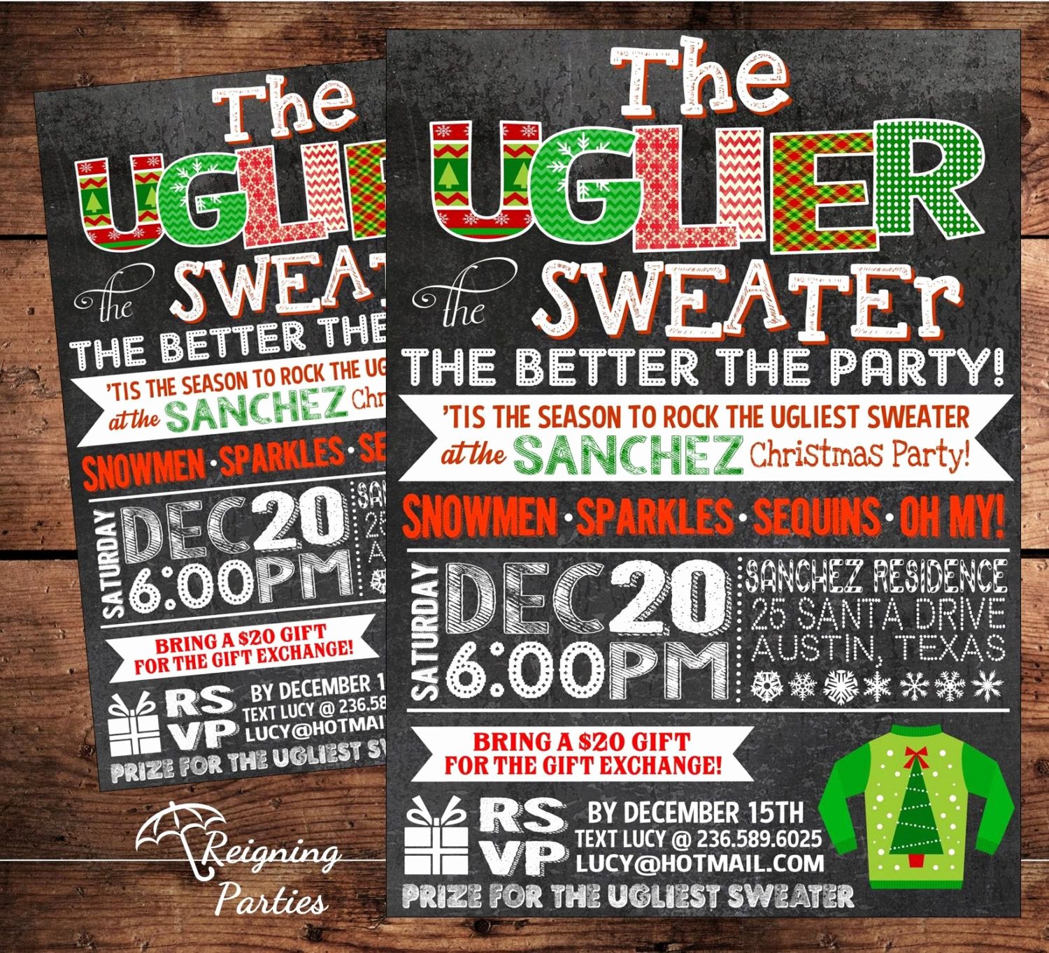 Ugly Sweater Invitation Template Free Lovely Ugly Sweater Party Invitation Template Free Google