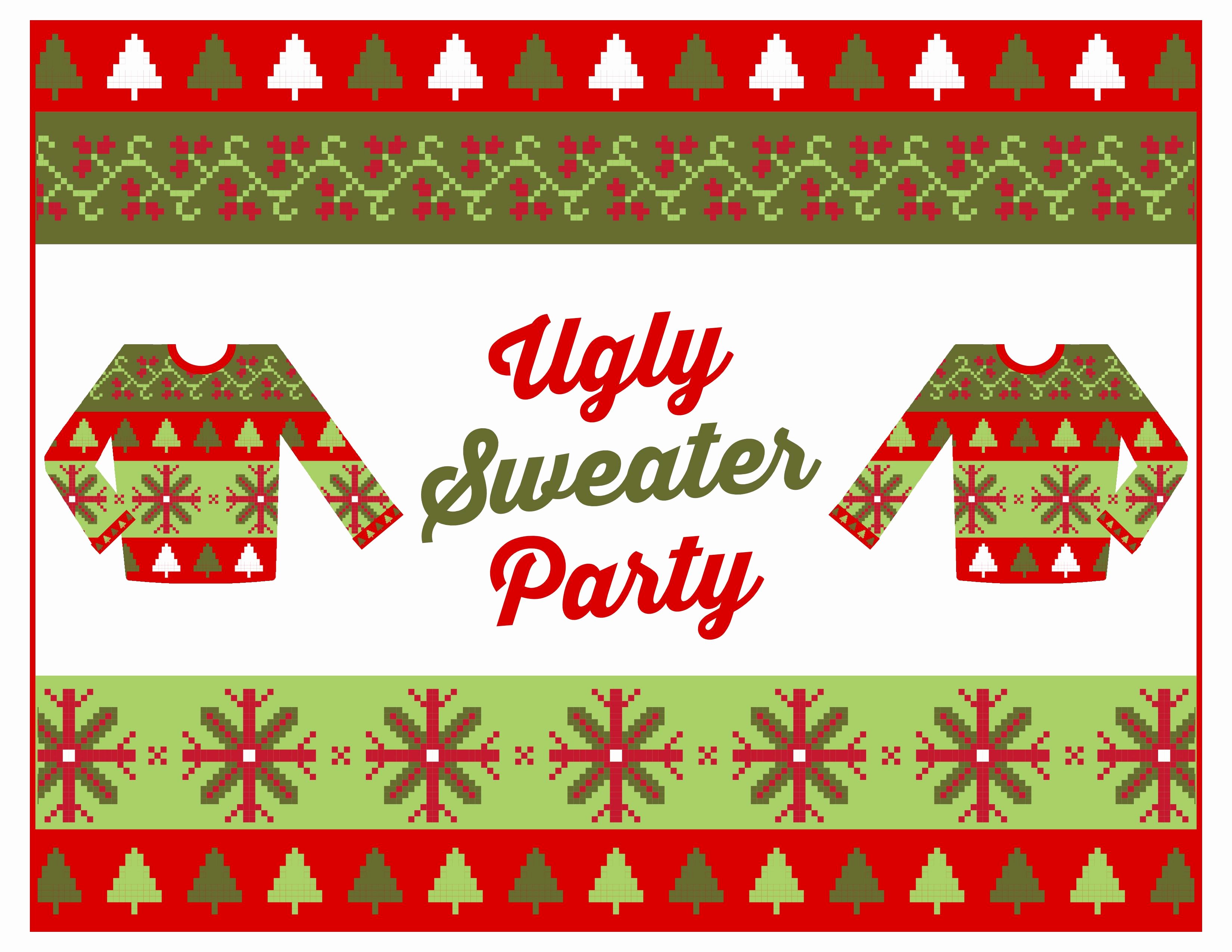 Ugly Sweater Invitation Template Free Luxury Baptism Invitation Ugly Sweater Invitation Template Free