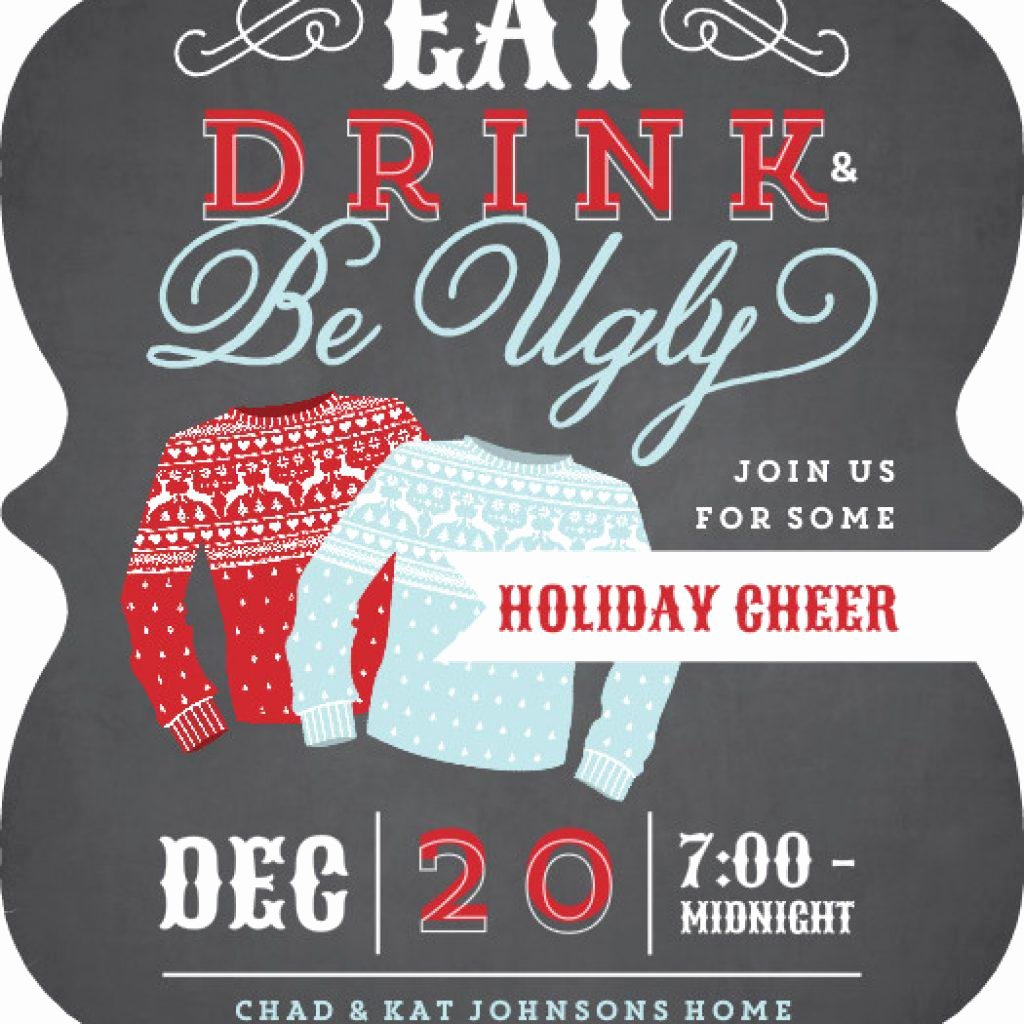 Ugly Sweater Invitation Template Free New Ugly Sweater Invitation Template Free Free Ugly Sweater