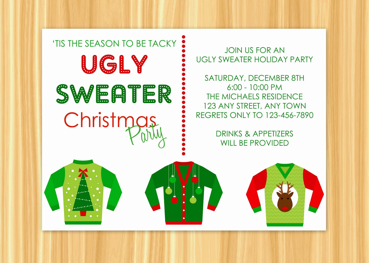 Ugly Sweater Invitation Template Free Unique Ugly Sweater Invitation Ugly Sweater Holiday Party