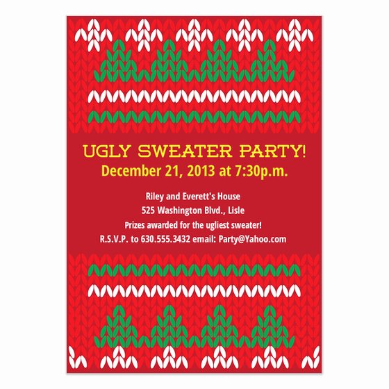 Ugly Sweater Party Invitation Template Free Best Of Ugly Sweater Party Invitations &amp; Cards On Pingg