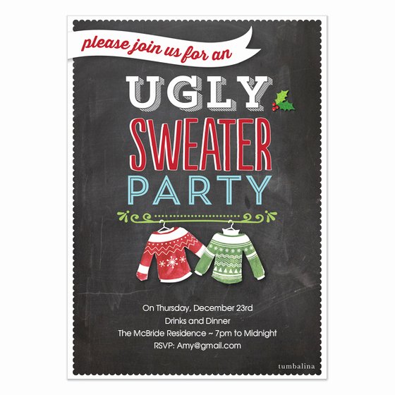 Ugly Sweater Party Invitation Template Free Fresh Holiday Invite Ugly Sweater Party Invitations &amp; Cards On