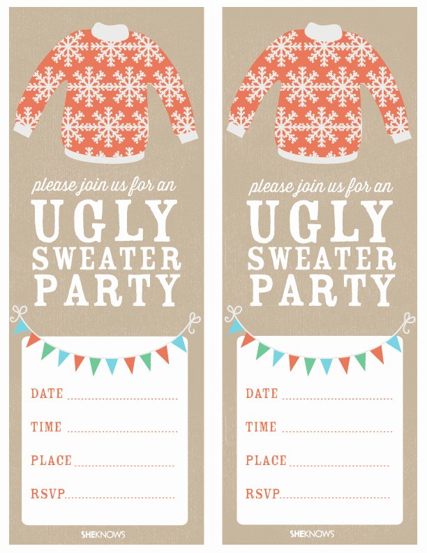 Ugly Sweater Party Invitation Template Free Fresh How to Host An Ugly Sweater Party