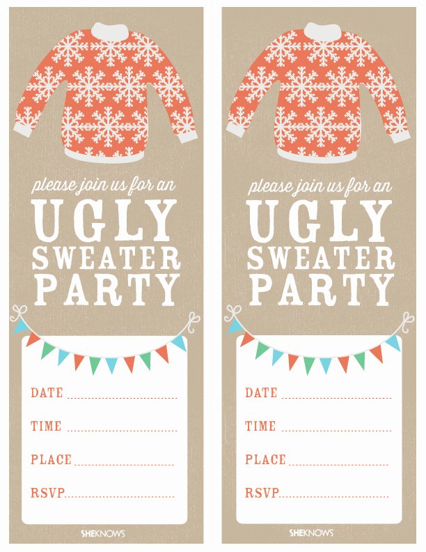 Ugly Sweater Party Invitation Template Free Fresh How to Host An Ugly Sweater Party