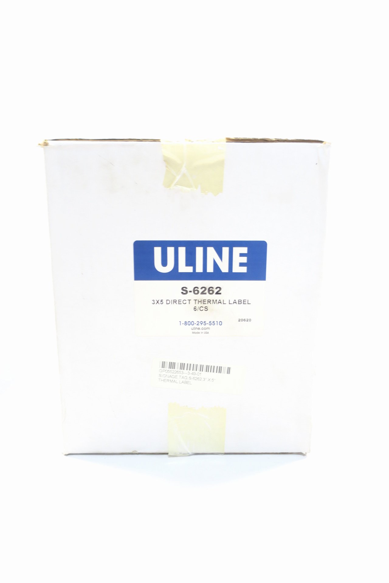 Uline Label Printer Inspirational Box Of 6 Uline S 6262 3x5 Direct thermal Label D