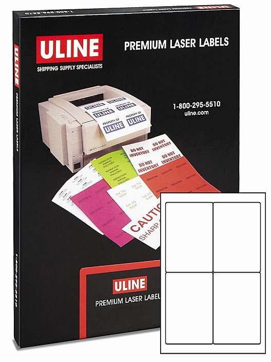 Uline Labels Templates Best Of Uline Weather Resistant Laser Labels 4 X 6&quot; S Uline