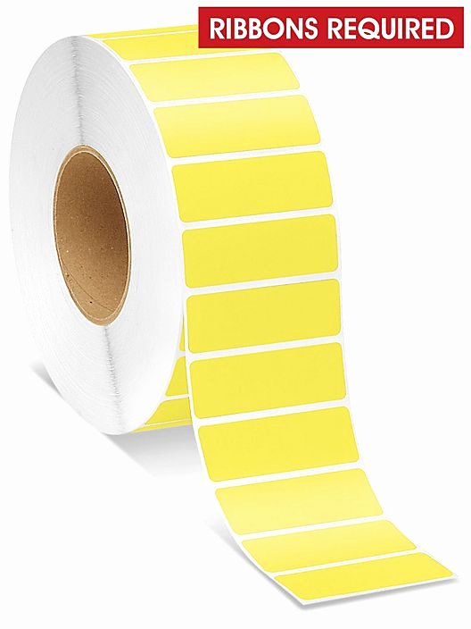 Uline thermal Labels Beautiful Industrial thermal Transfer Labels Yellow 3 X 1&quot; S