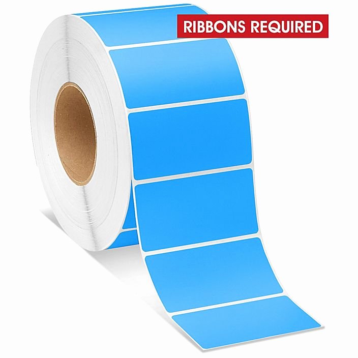 Uline thermal Labels Lovely Industrial thermal Transfer Labels Fluorescent Blue 4 X