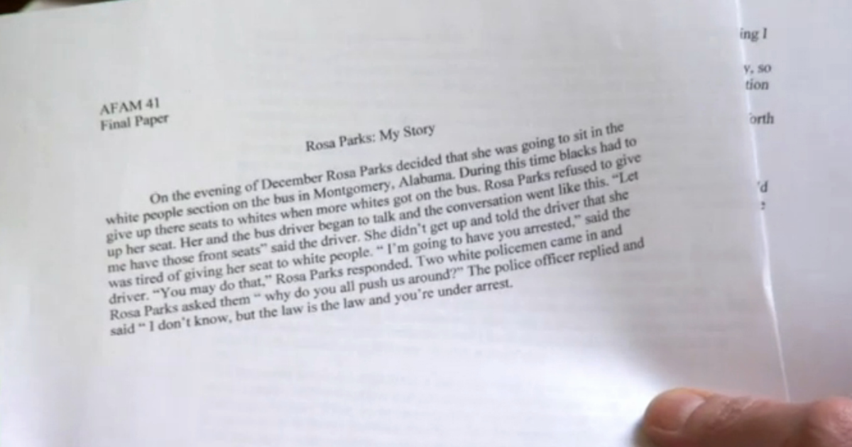 Unc Rosa Parks Final Paper Lovely This 146 Word Paper Earned Unc athlete An A Says former