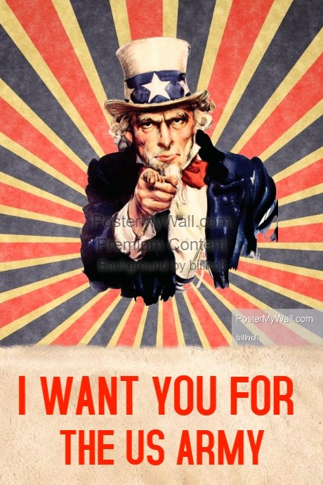 Uncle Sam Wants You Template Unique Vintage I Want You Poster Template