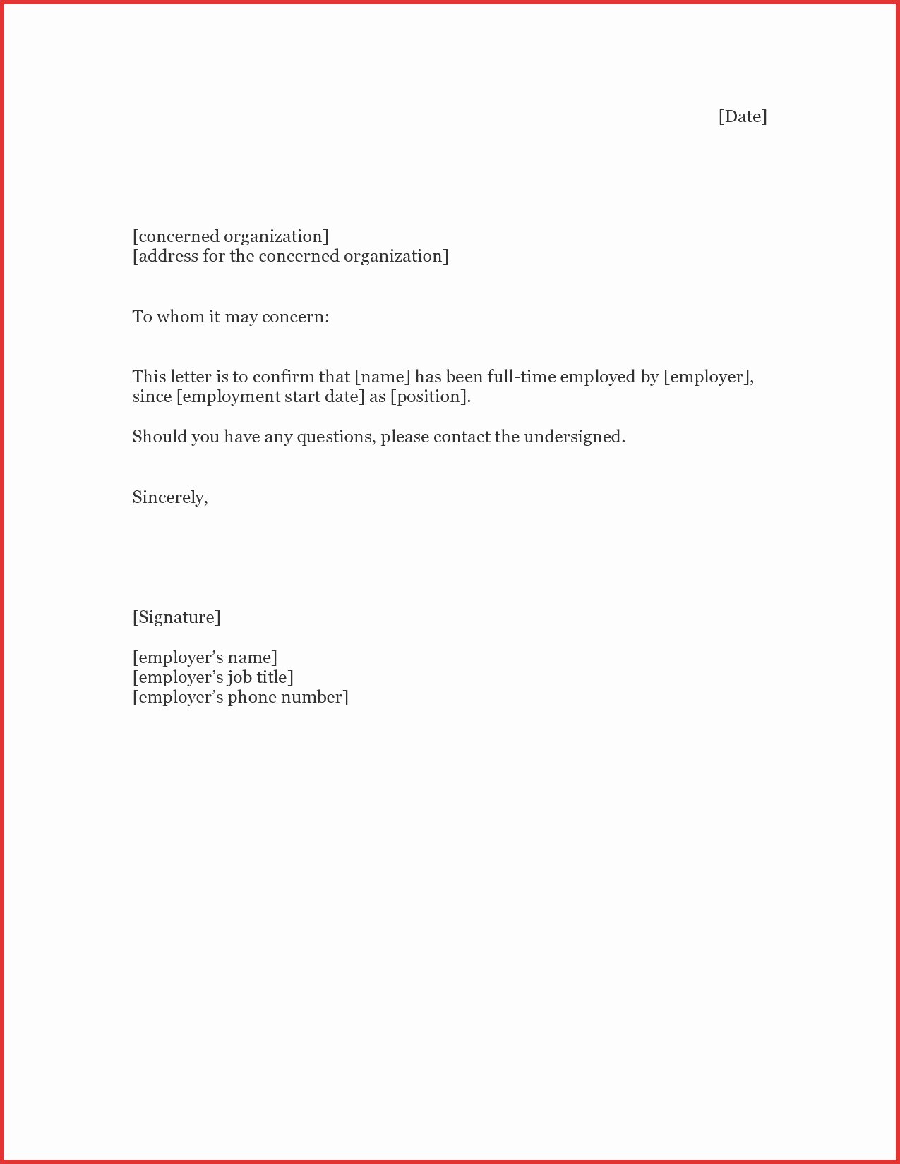 Unemployment Letter Template Inspirational 4 Unemployment Verification Letter