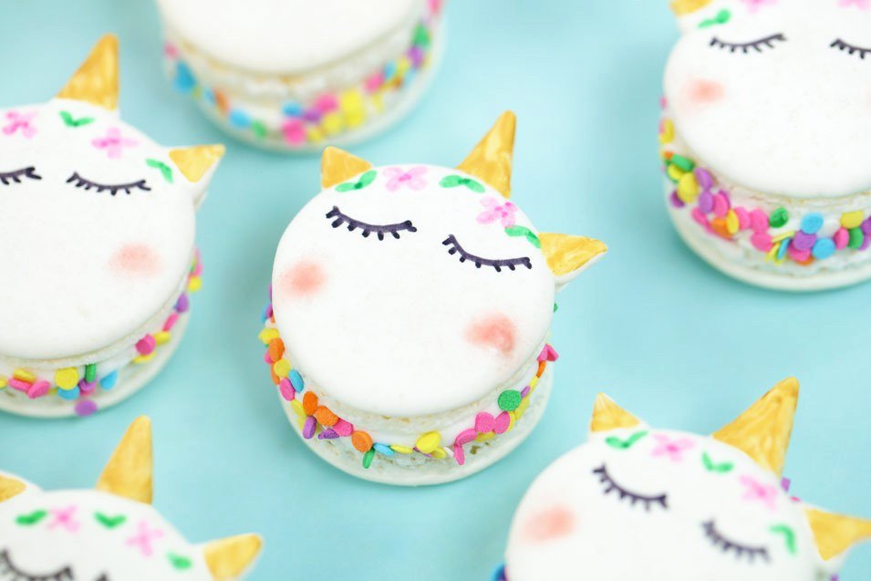 Unicorn Macaron Template Beautiful Unicorn Macarons Nerdy Nummies