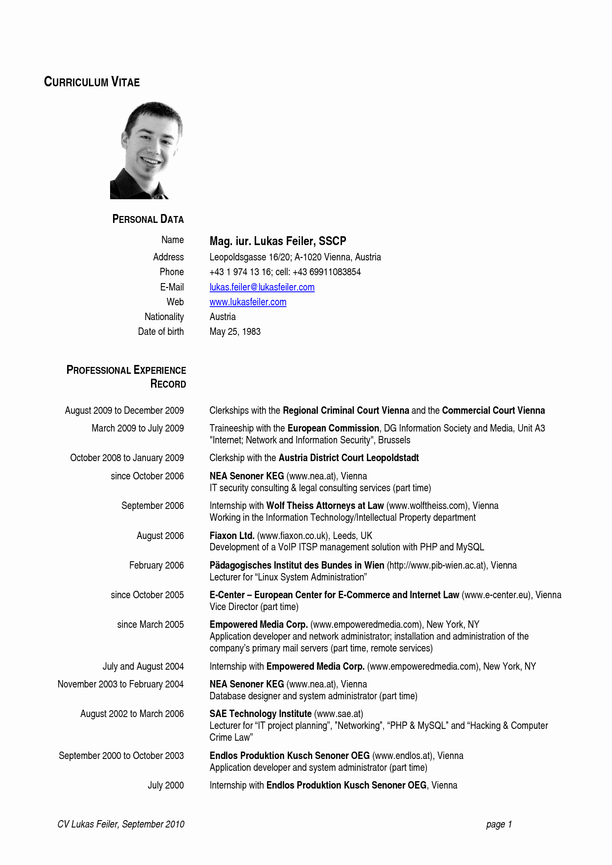 Us-style Resume Elegant Template Design Part 31