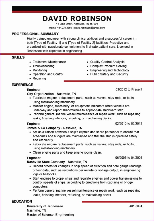 Us-style Resume Lovely 6 Excellent Resume Templates Free Exceltemplates