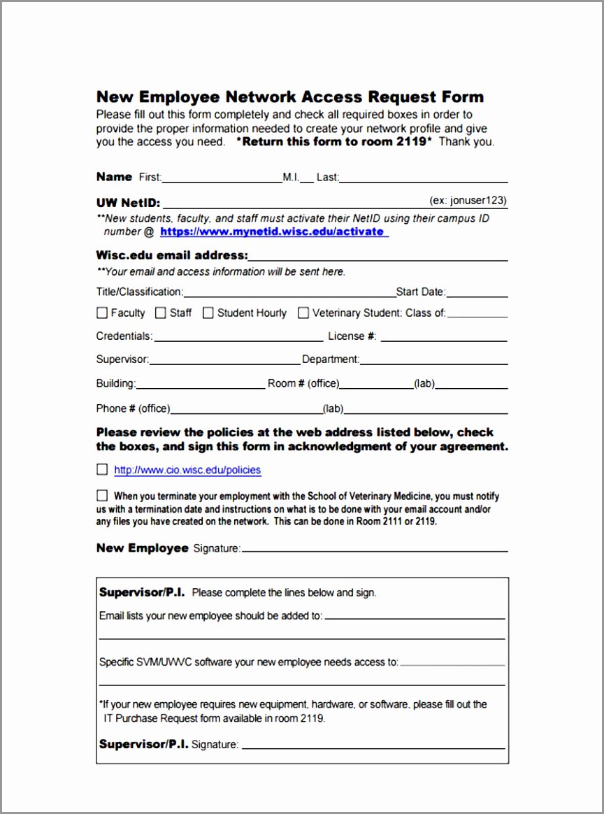User Access Request form Template Best Of It Access Request form Template – Radiofama