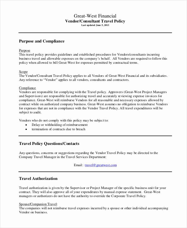 Vacation Policy Template Beautiful 28 Of Template Vacation Policy