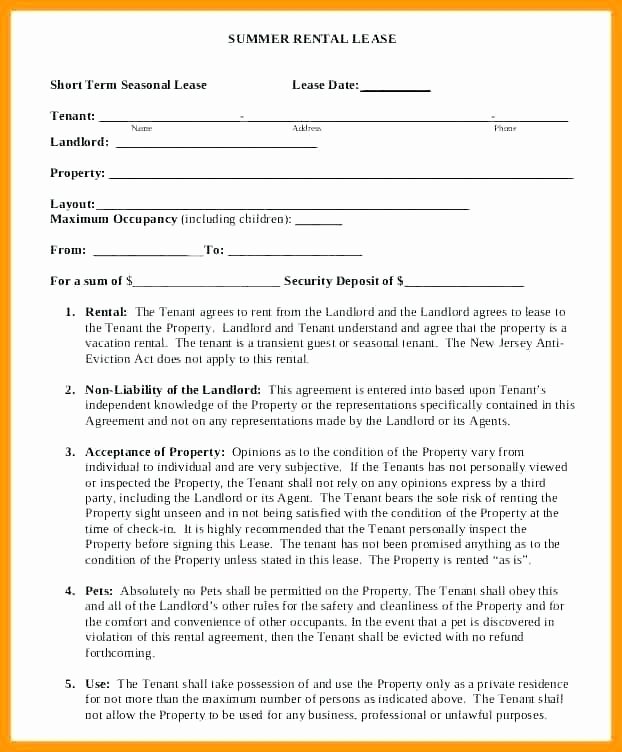 Vacation Rental House Rules Template Inspirational Short Term Vacation Rental Agreement – Kevindray