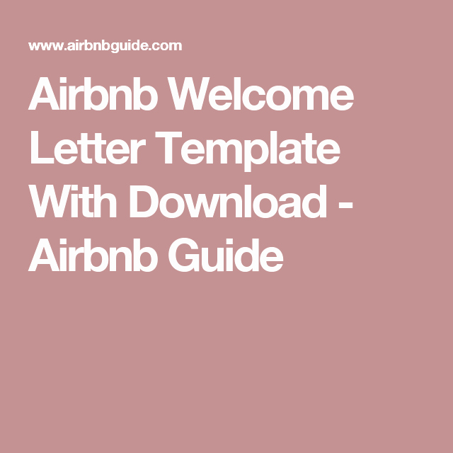 Vacation Rental House Rules Template Lovely Airbnb Wel E Letter Template with Download Airbnb