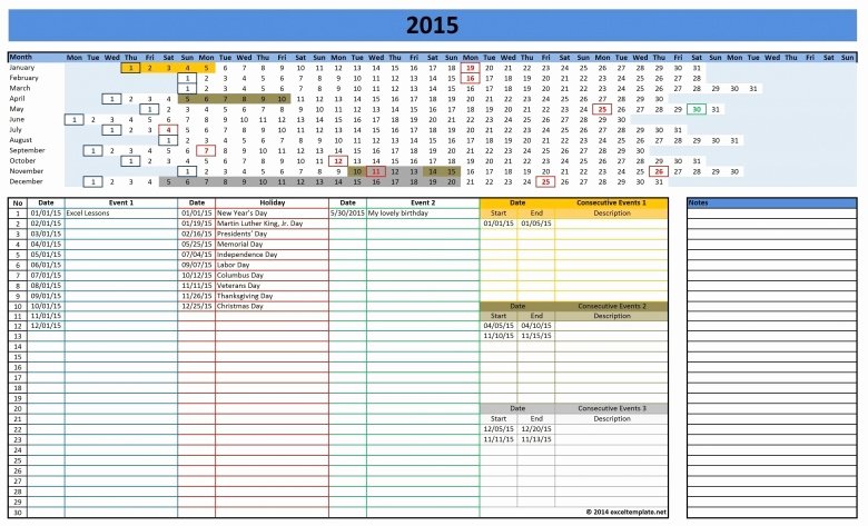 Vacation Schedule Template 2016 Awesome Leave Rostering Calendar Excel 2016 Free Calendar Template