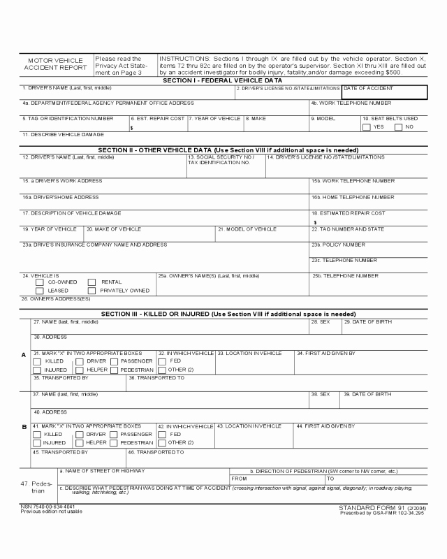 Vehicle Accident Report form Awesome Ma Motor Vehicle Crash Report Fillable Impremedia