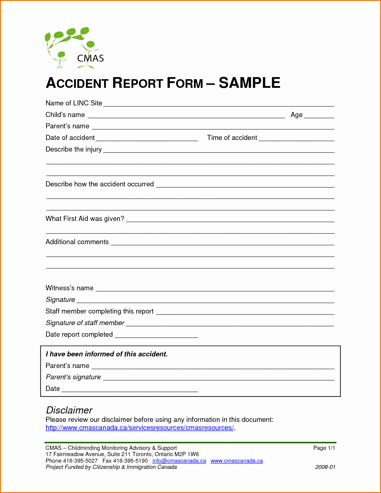 Vehicle Accident Report form Template Elegant Accident Investigation form Osha Report Template Job