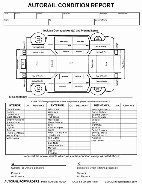 Vehicle Check Sheet Template Elegant Image Result for Vehicle Damage Inspection form Template