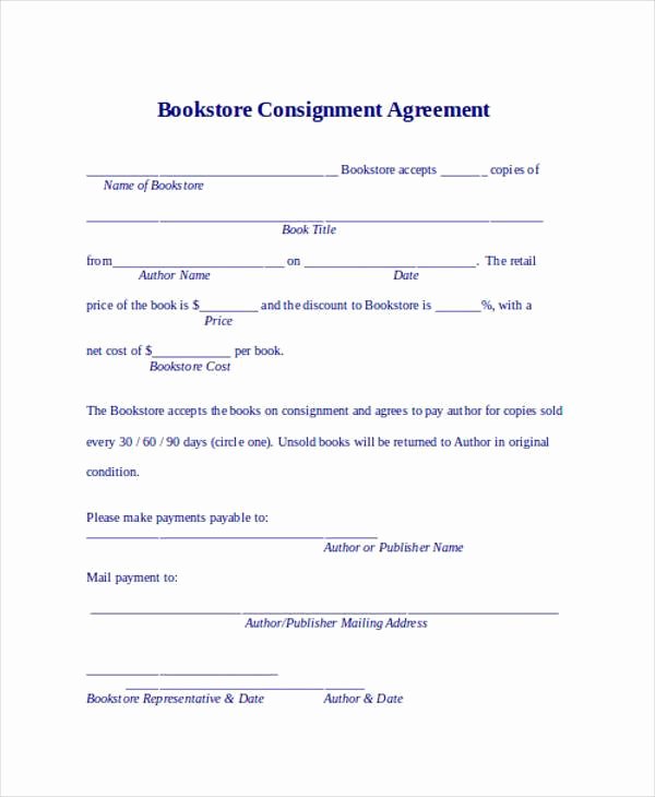 Vehicle Consignment Agreement Lovely 11 Consignment Agreement form Samples Word Pdf