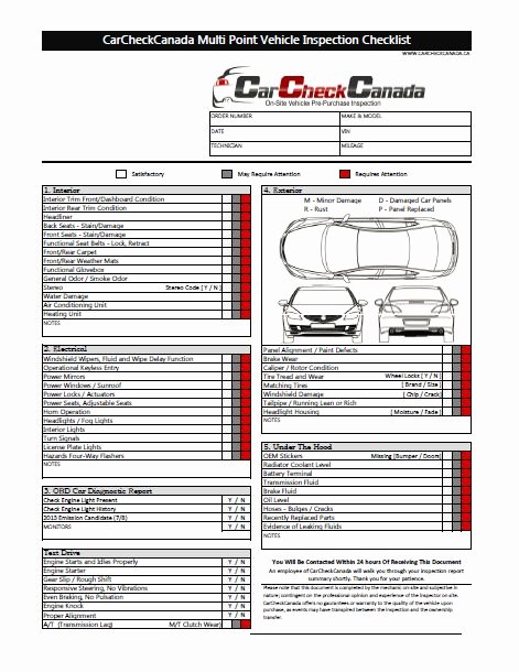 Vehicle Damage Report Template Excel Unique Car Inspection Checklist Shopping Pinterest