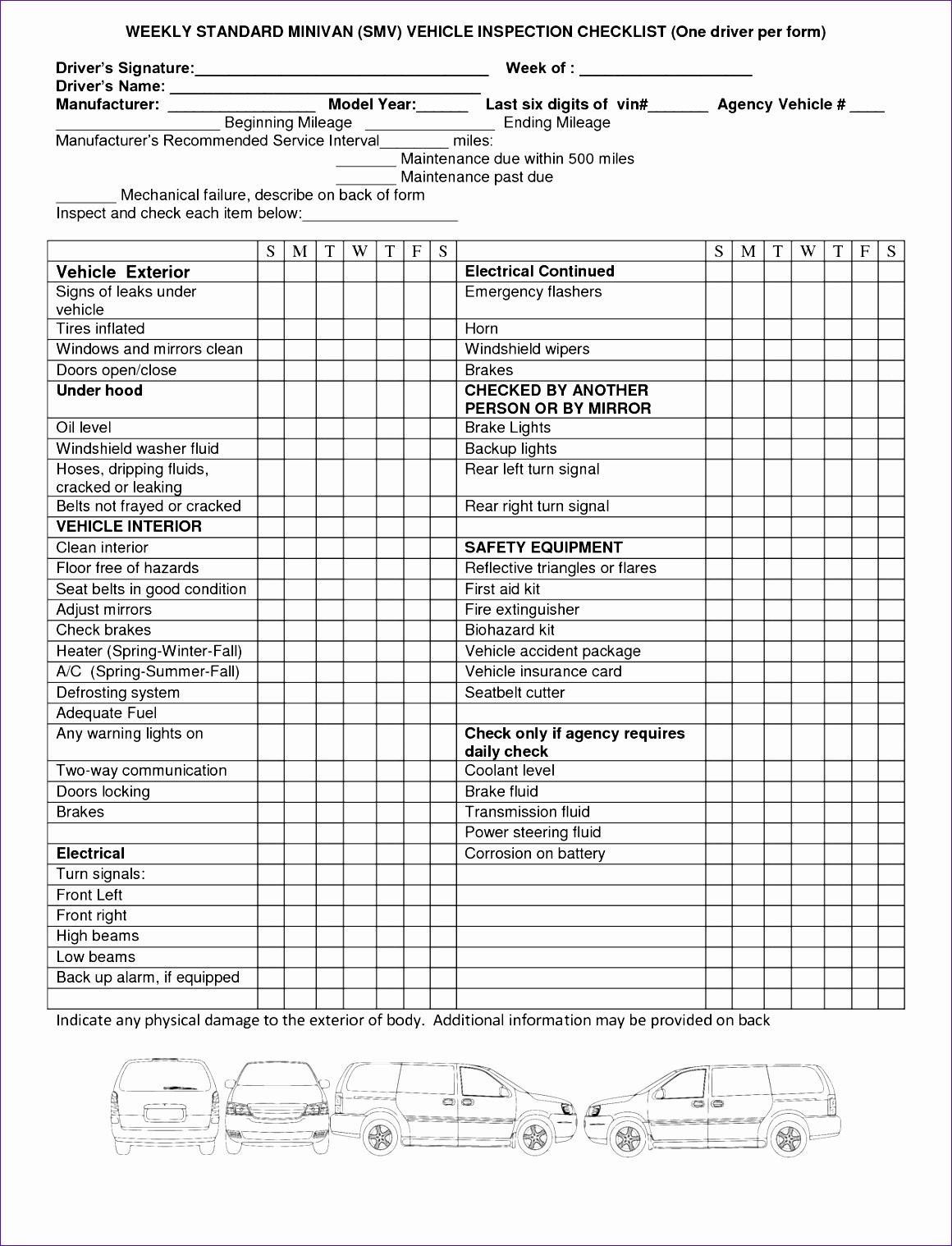 Vehicle Maintenance Checklist Excel Fresh 10 Stock Maintenance Excel Template Exceltemplates