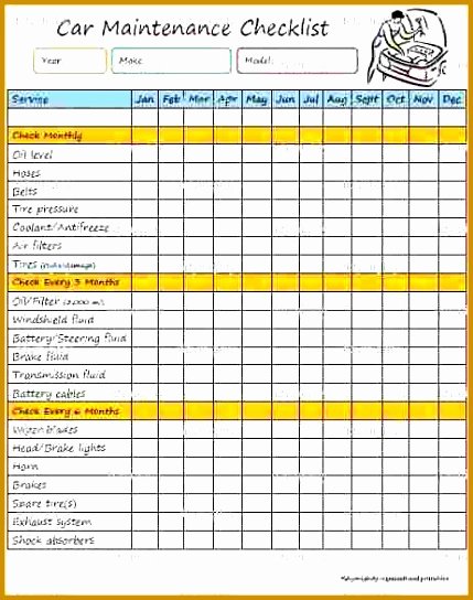 Vehicle Maintenance Spreadsheet Best Of 4 Car Maintenance Schedule Spreadsheet