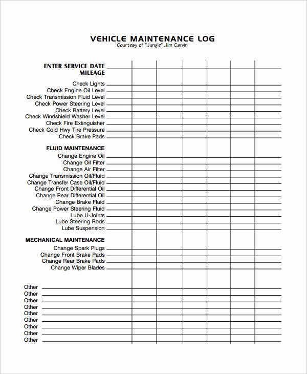 Vehicle Maintenance Spreadsheet Lovely Image Result for Excel Vehicle Maintenance Log