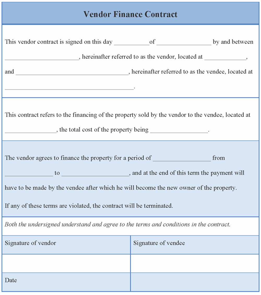 Vendor Contract for event Beautiful Sample Vendor Contract Agreement Contracts Simple form