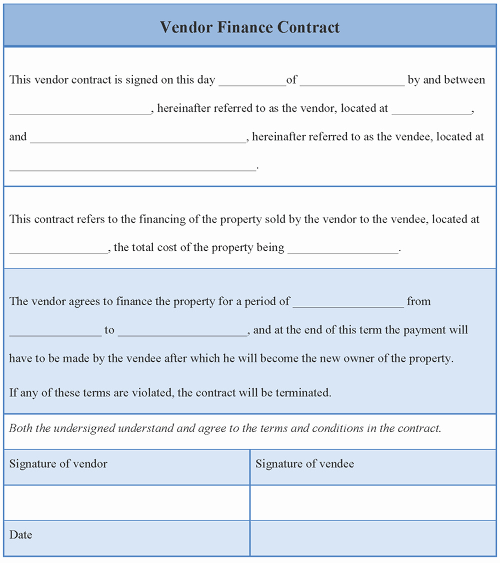 Vendor Contract for event Beautiful Sample Vendor Contract Agreement Contracts Simple form