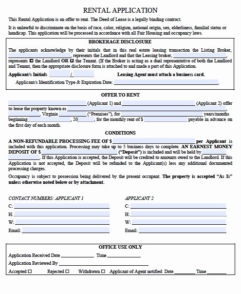 Vendor Credit Application Best Of Rental Verification form