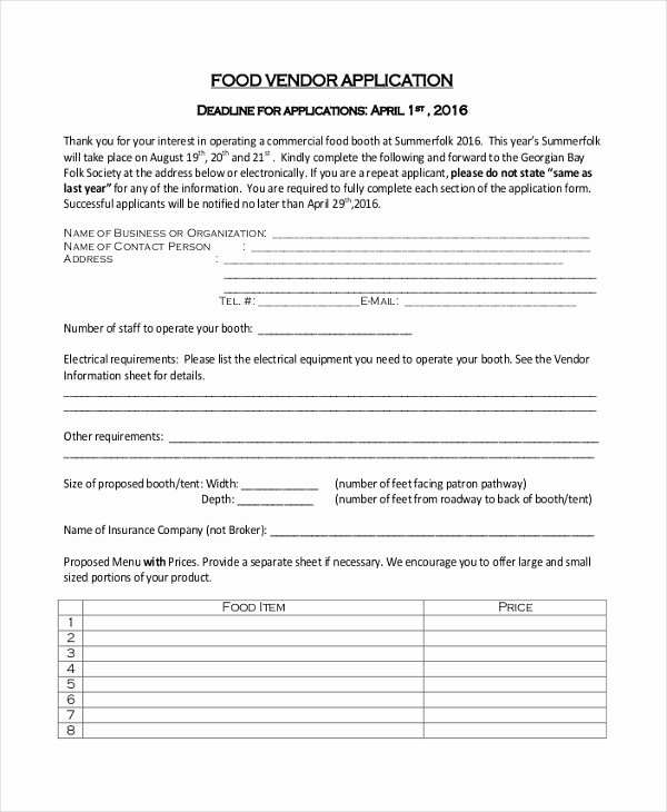 Vendor Credit Application Inspirational 8 Sample Vendor Application forms Sample Example format