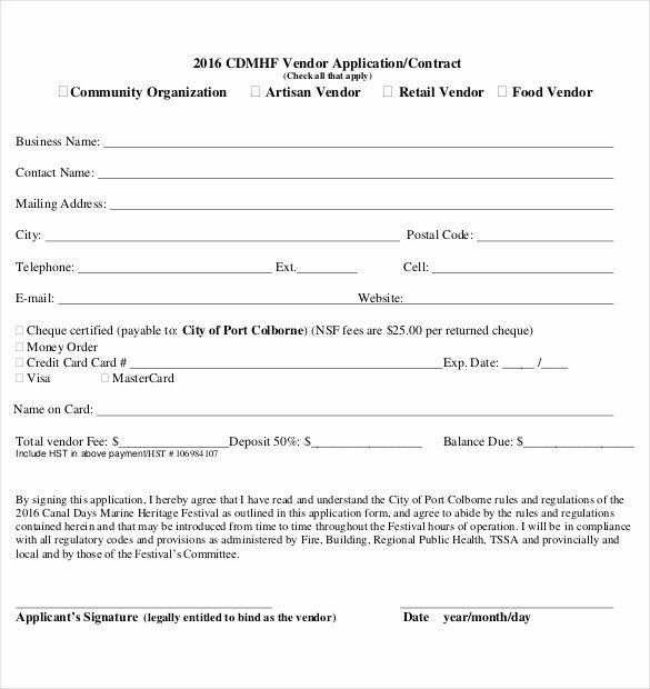 Vendor Credit Application Template Beautiful 10 Vendor Application Templates – Free Sample Example