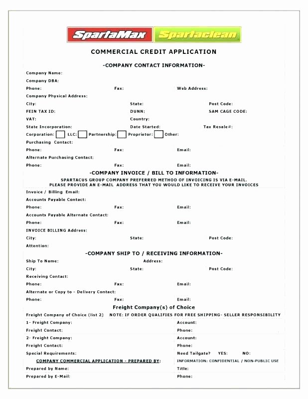 Vendor Credit Application Template Unique 15 Business Credit Letter