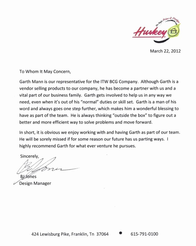 Vendor Recommendation Letter Sample Best Of Bj Letter Of Reference