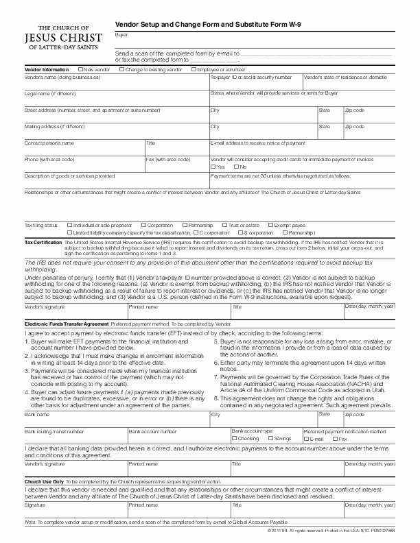 Vendor Setup form Template Best Of Template Vendor Set Up and Change form