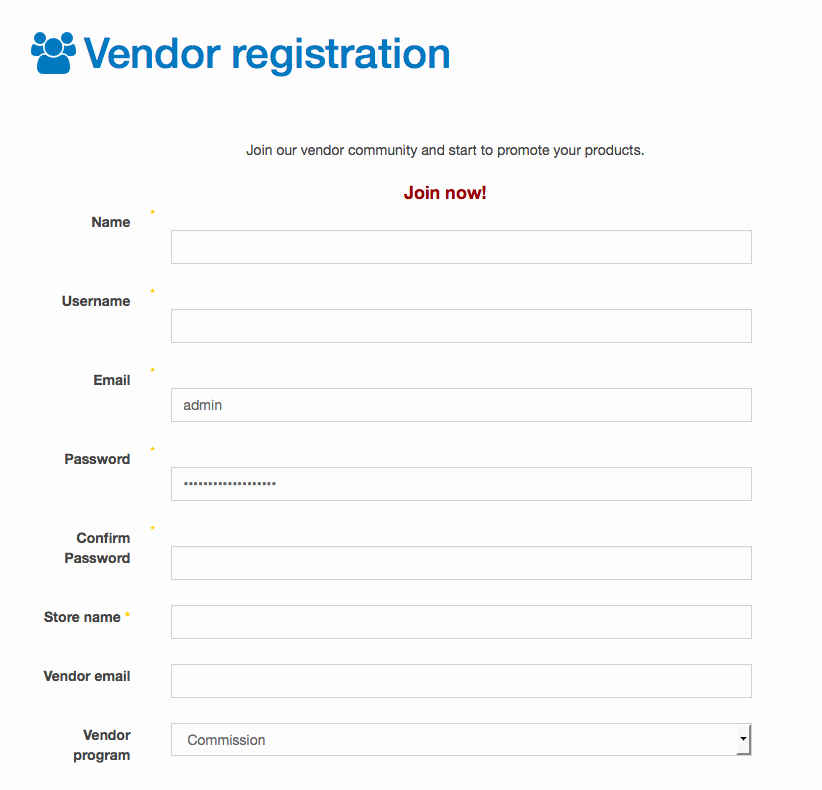 Vendor Setup form Template Best Of Vendor Registration Setup Joobi