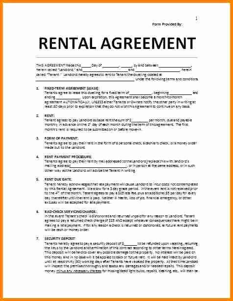 Venue Rental Agreement Template Awesome 6 Rent Agreement Template