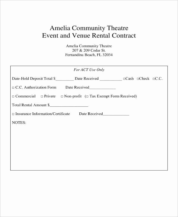 Venue Rental Agreement Template Unique 7 event Venue Contract Templates Pdf Word Google Docs