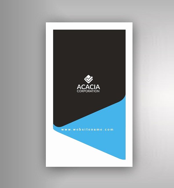 Vertical Postcard Layout Fresh Creative Corporate Business Card Templates