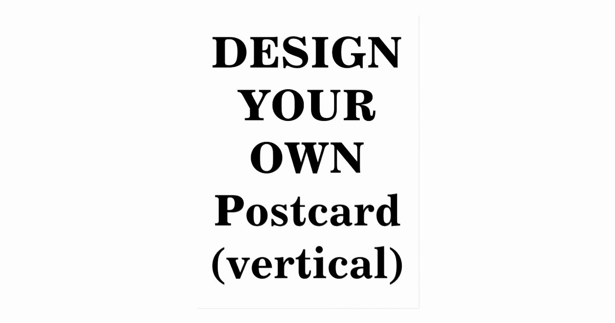 Vertical Postcard Layout Luxury Design Your Own Postcard Vertical