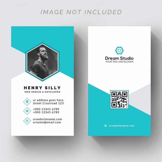 Vertical Postcard Template Awesome Creative Vertical Business Card Template for Free Download