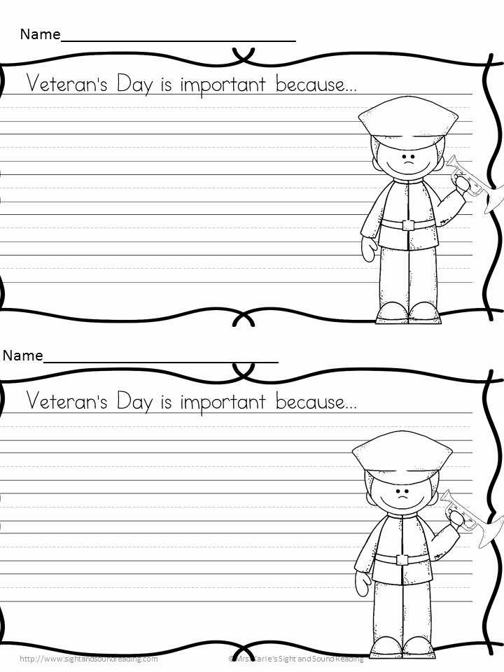 Veterans Day Essay Examples Fresh Verteran S Day Writing Prompts for Kindergarten 2nd Grade